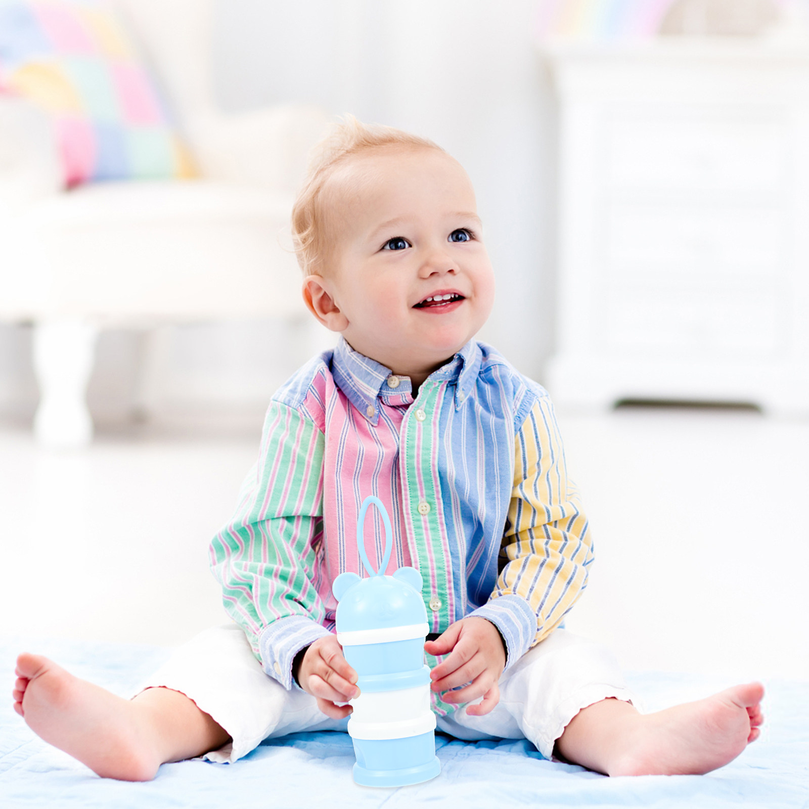 Baby Food For Travelling - 3 Layers Milk Powder Box Portable
