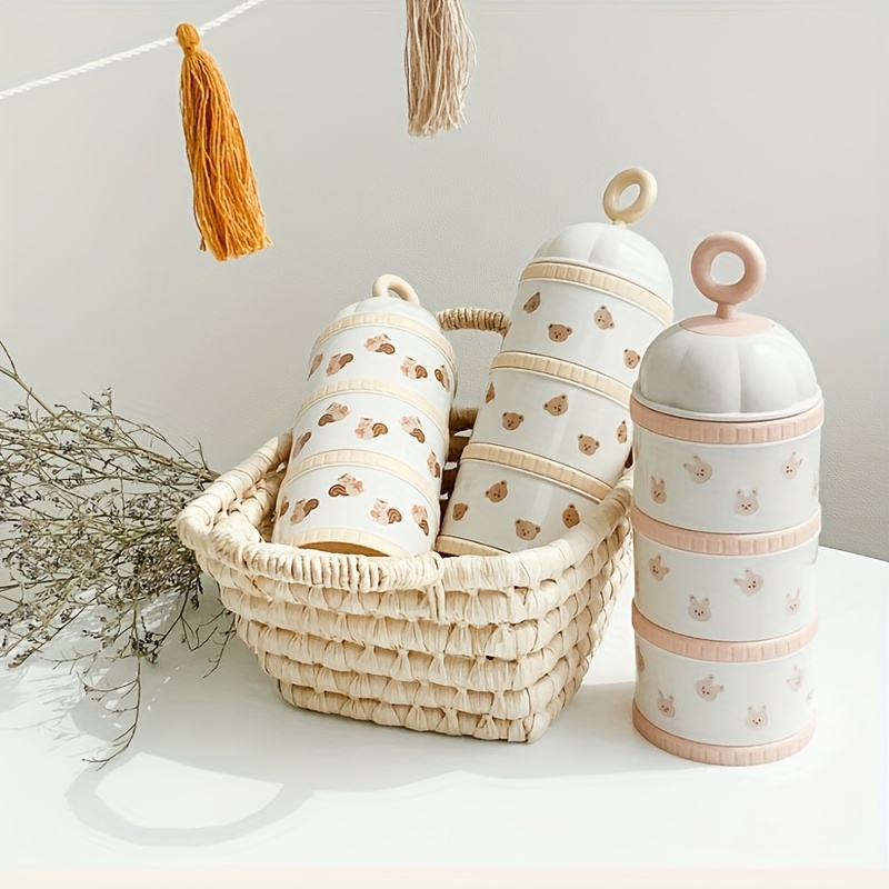 Baby Food Tracker - 3 Layers Baby Milk Powder Dispenser