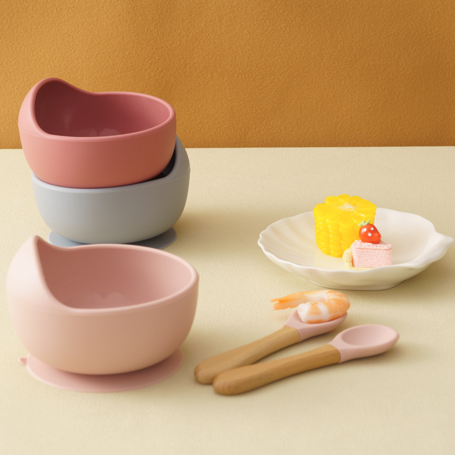 3PCS Baby Silicone Dinner Set  - огляд і ціна Baby Food Dinner