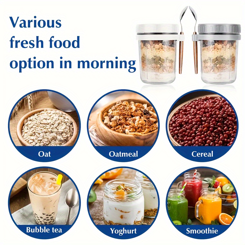 1pc/2pcs Glass Oatmeal Cup, Ov - огляд і ціна Baby Food Jars Glass