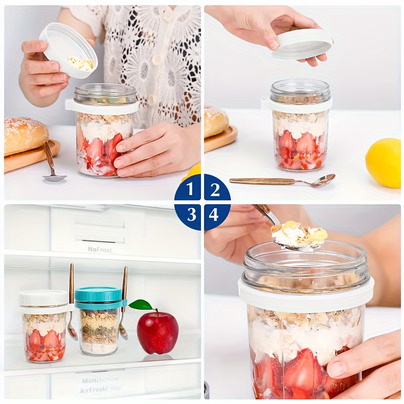1pc/2pcs Glass Oatmeal Cup, Ov - огляд і ціна Baby Food Jars Glass