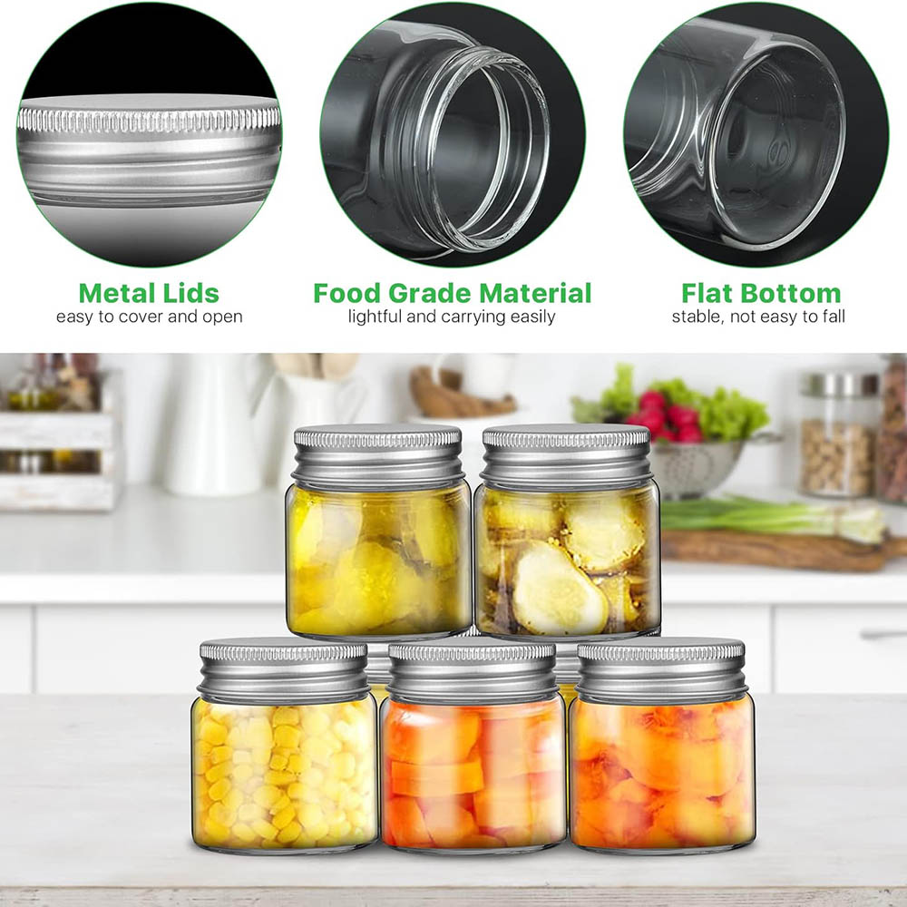2oz Mini Mason Jars, Wide Mout - огляд і ціна Baby Food Jars Glass