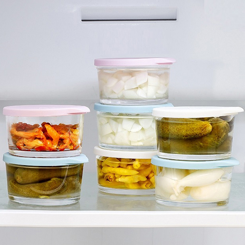 F】Microwave Safe Round Food St - огляд і ціна Baby Food Jars Glass