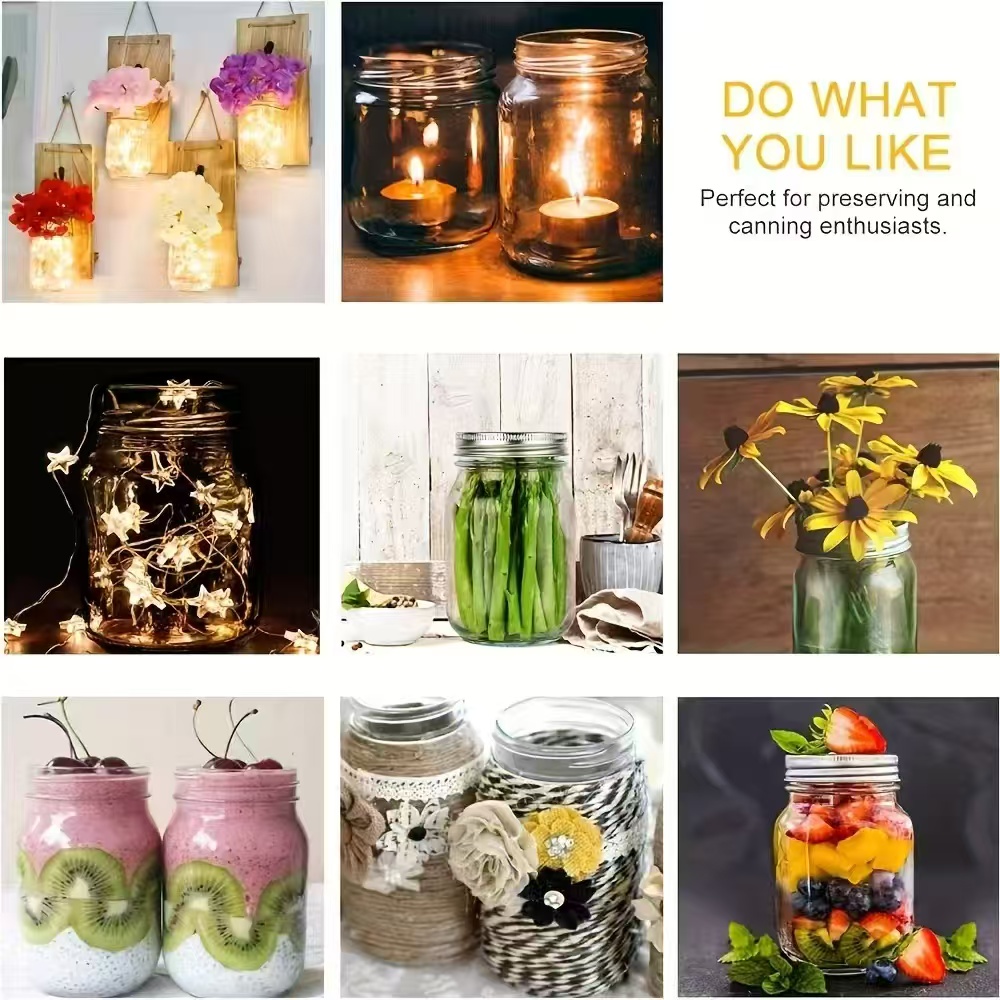 6Pcs, 12Pcs, 500Ml/16Oz, Glass - огляд і ціна Baby Food Jars Glass