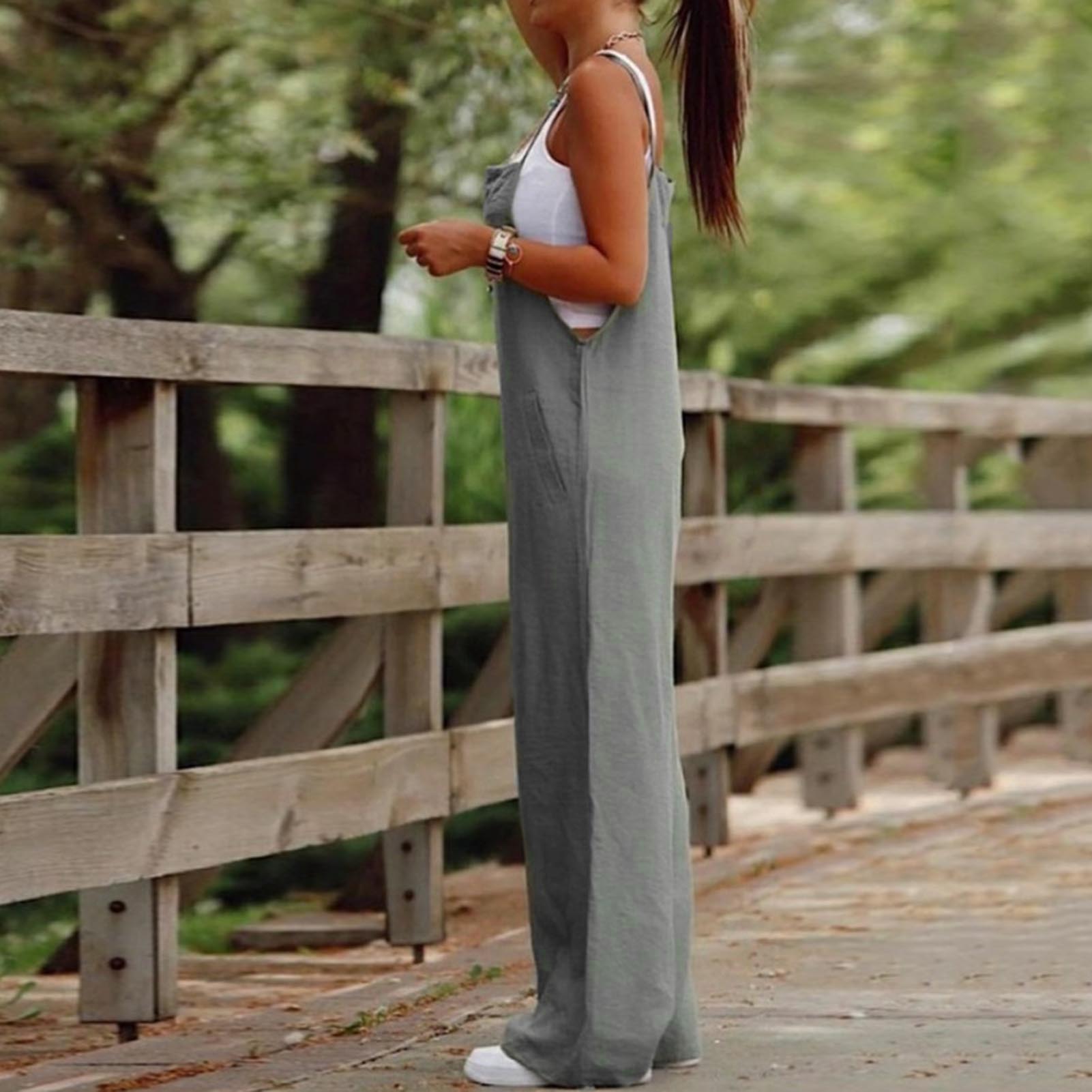 Casual Loose Jumpsuit Women Sp - огляд і ціна Bib Long Sleeve