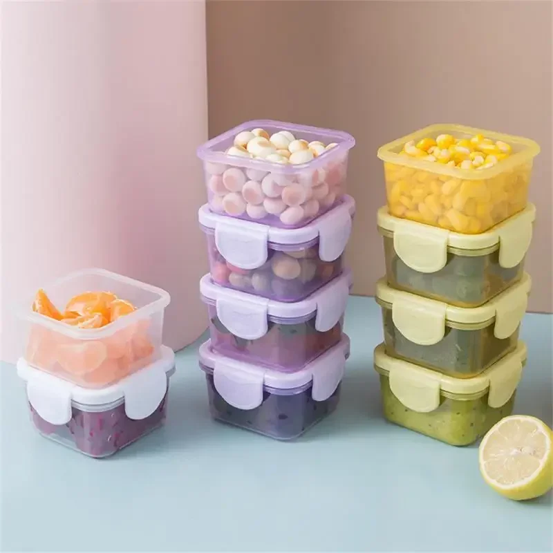 4Pcs Mini Food Storage Contain - огляд і ціна Baby Food Jars Glass
