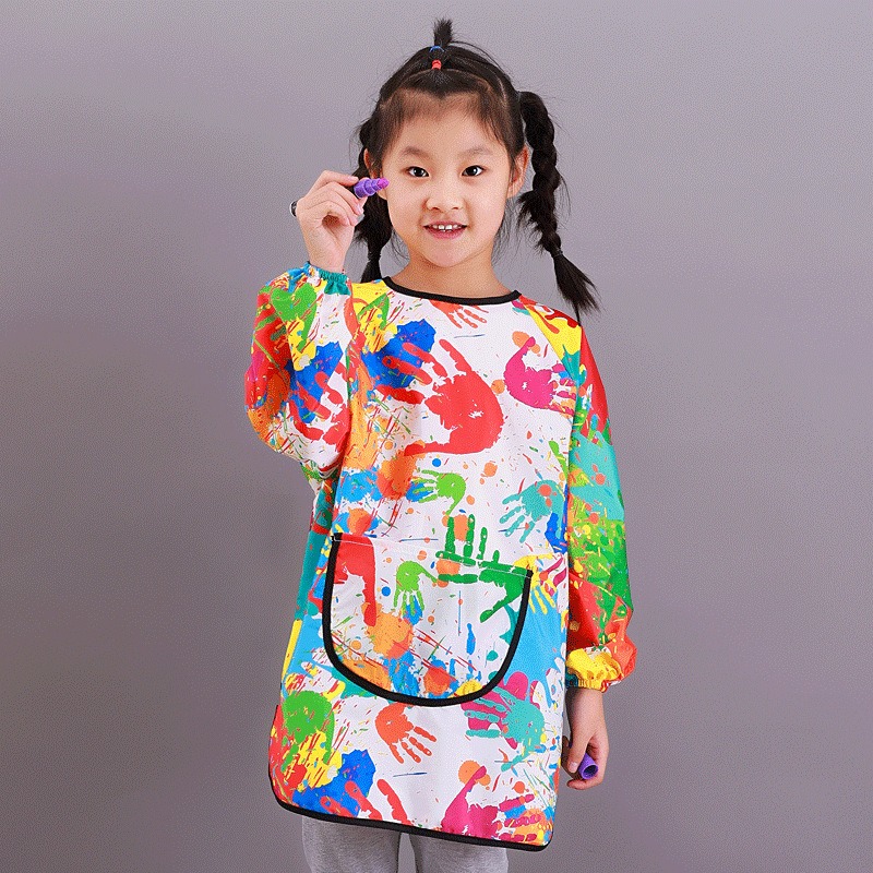 Toddler Waterproof Art Smock w - огляд і ціна Bib Long Sleeve