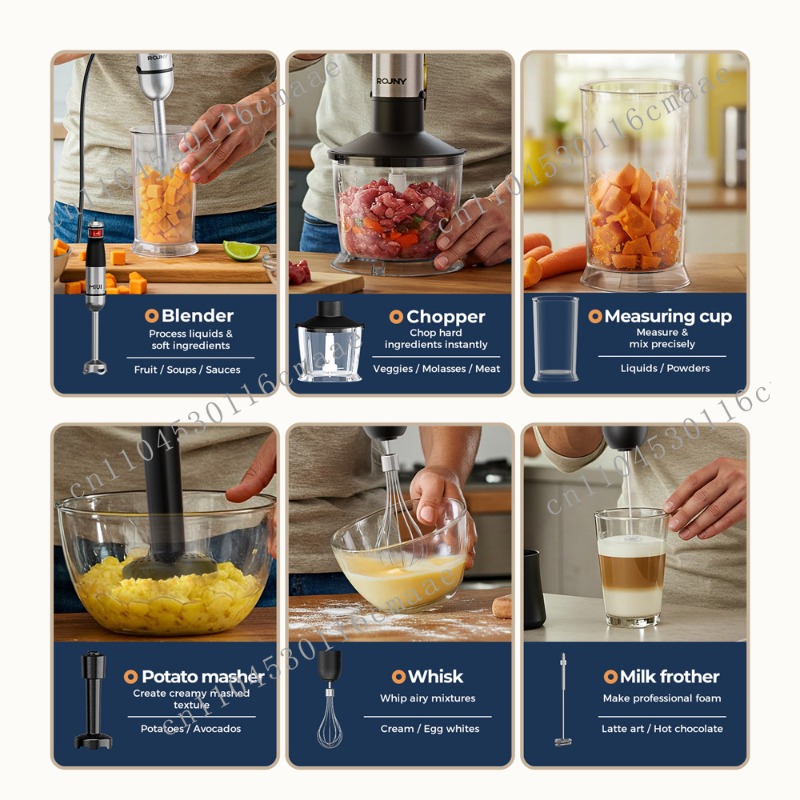 6-in-1  1200W Powerful Hand Bl - огляд і ціна Baby Food Hand Blender
