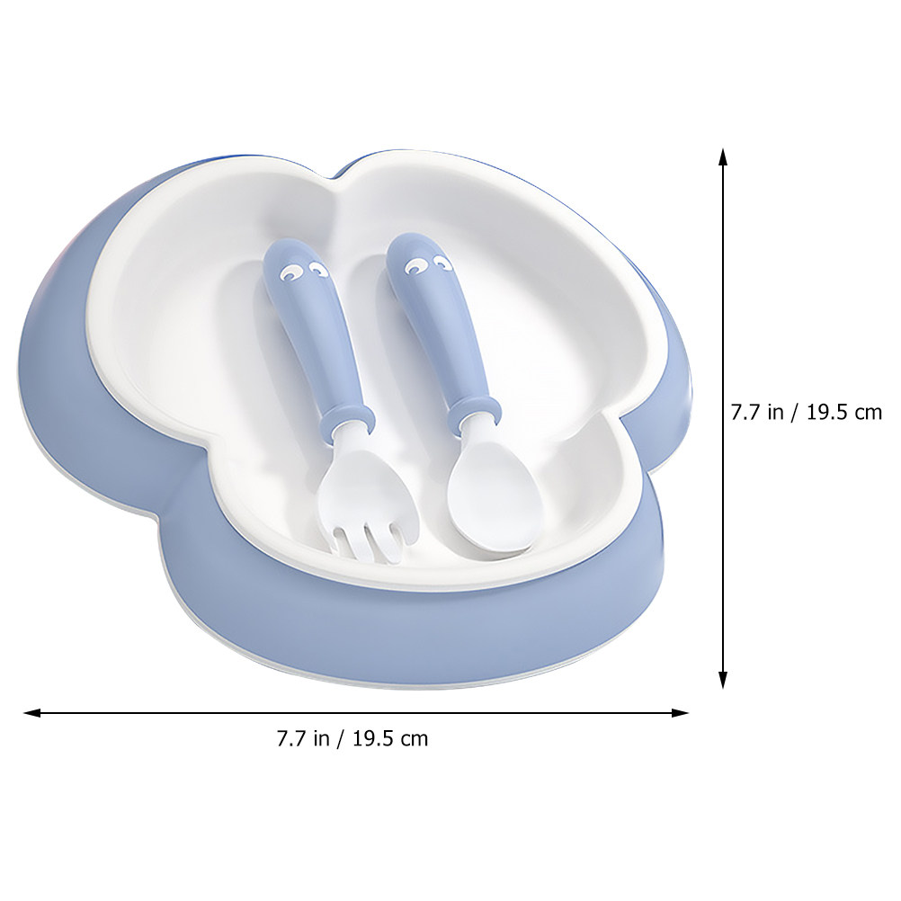1Set Baby Dinner Plate Spoon F - огляд і ціна Baby Food Dinner