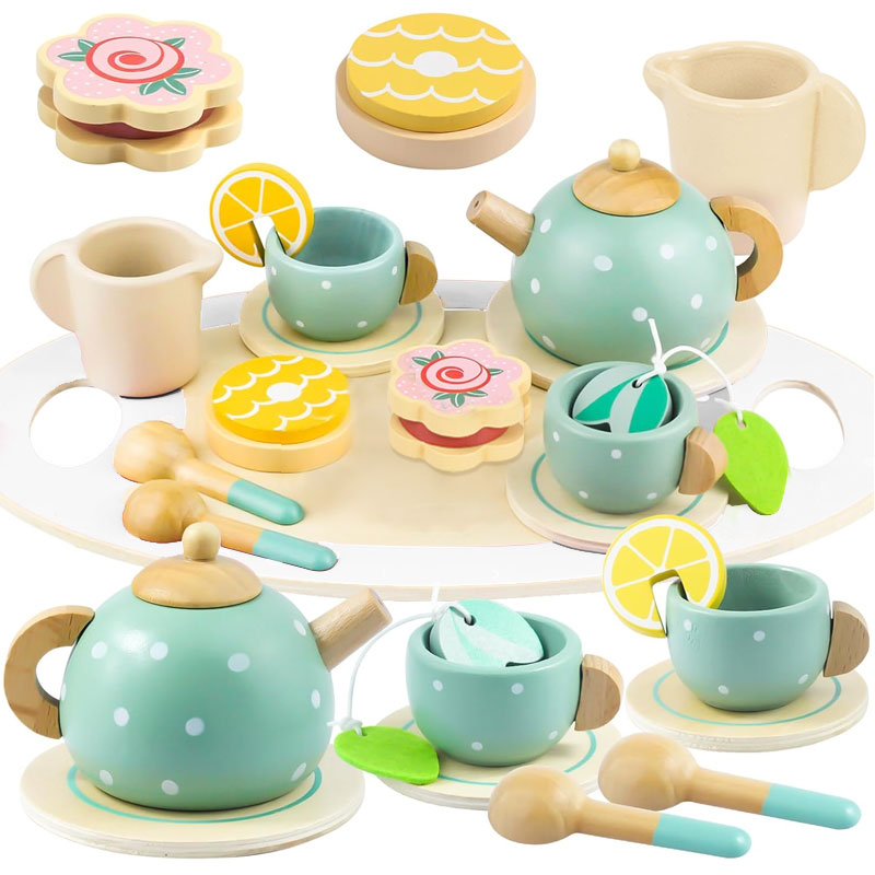 Wooden Afternoon Tea Set Toy P - огляд і ціна Baby Food Under 1 Year