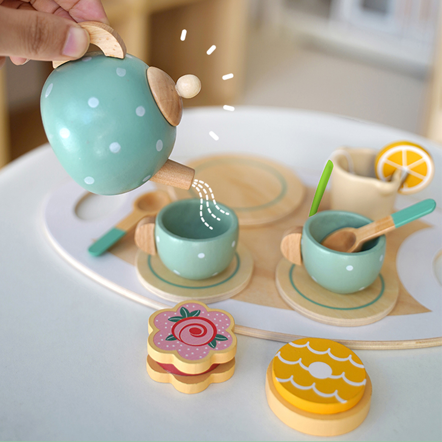 Wooden Afternoon Tea Set Toy P - огляд і ціна Baby Food Under 1 Year