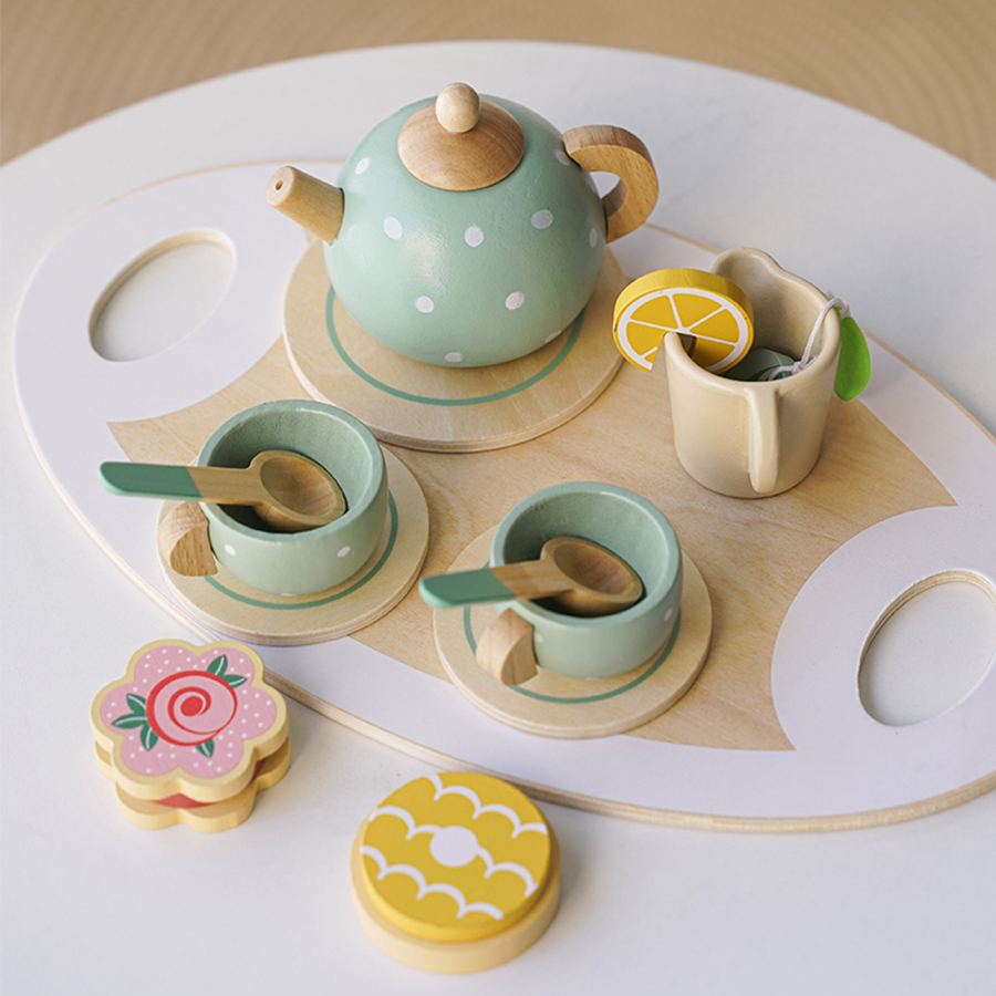 Wooden Afternoon Tea Set Toy P - огляд і ціна Baby Food Under 1 Year