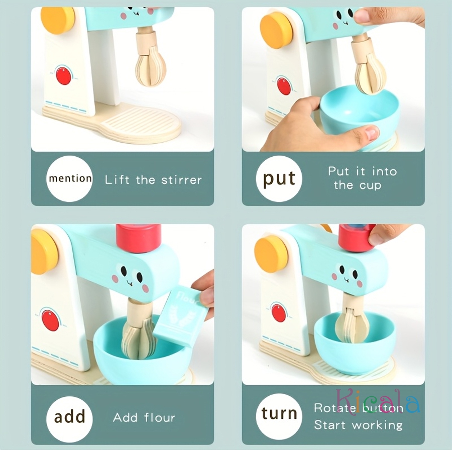 Wooden Kitchen Pretend Play To - огляд і ціна Baby Food Under 1 Year