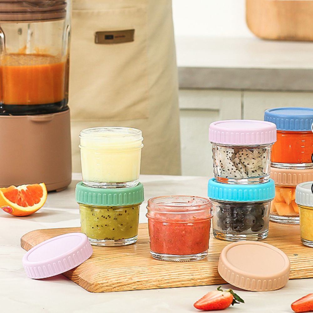6pcs Multipurpose Glass Baby F - огляд і ціна Baby Food Jars Glass