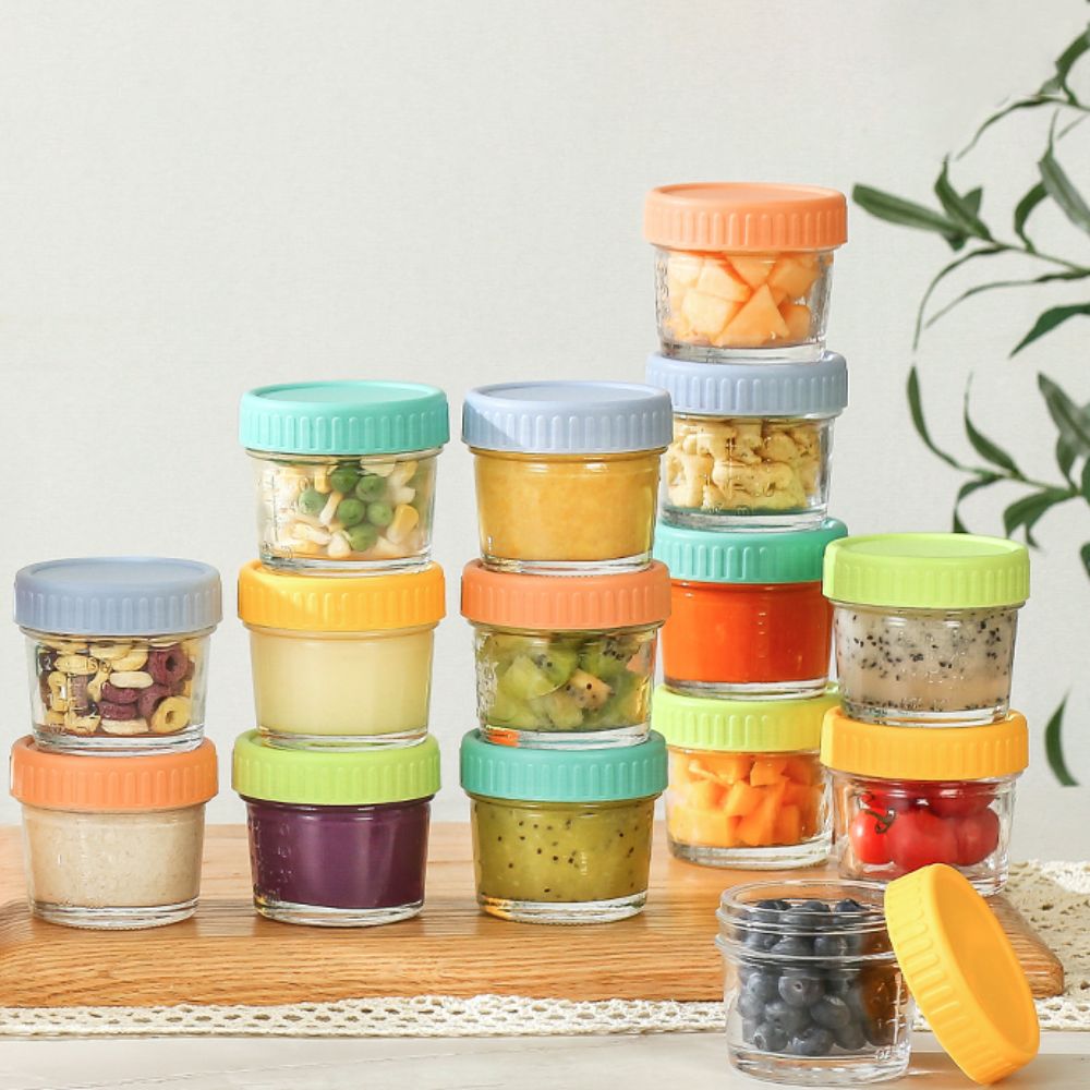 6pcs Glass Baby Food Jar Reusa - огляд і ціна Baby Food Jars Glass