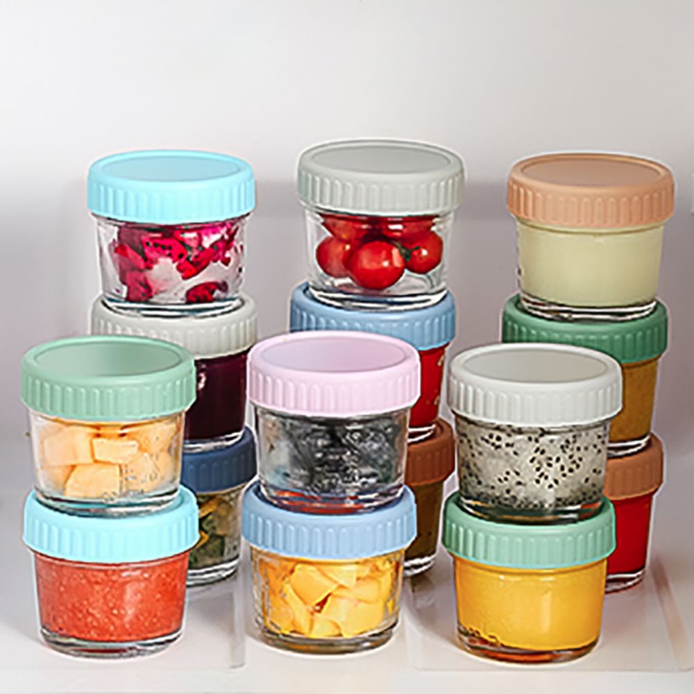 6pcs Glass Baby Food Jar Reusa - огляд і ціна Baby Food Jars Glass