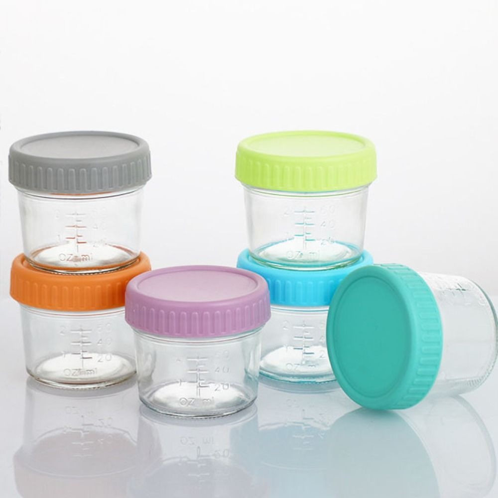 6pcs Glass Baby Food Jar Reusa - огляд і ціна Baby Food Jars Glass