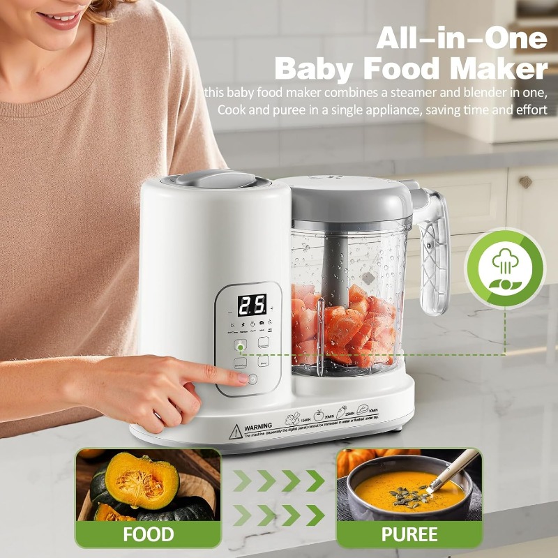 Baby Food Maker Steamer Blende - огляд і ціна Baby Food Hand Blender