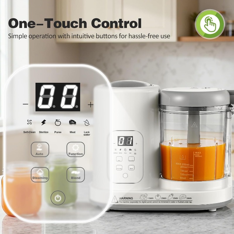 Baby Food Maker Steamer Blende - огляд і ціна Baby Food Hand Blender