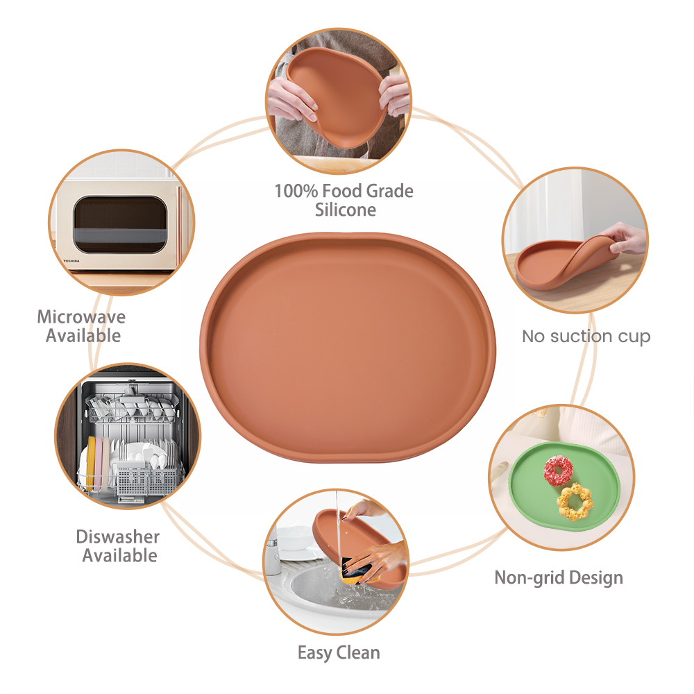 Baby Safe Silicone Dining Plat - огляд і ціна Baby Food Chart